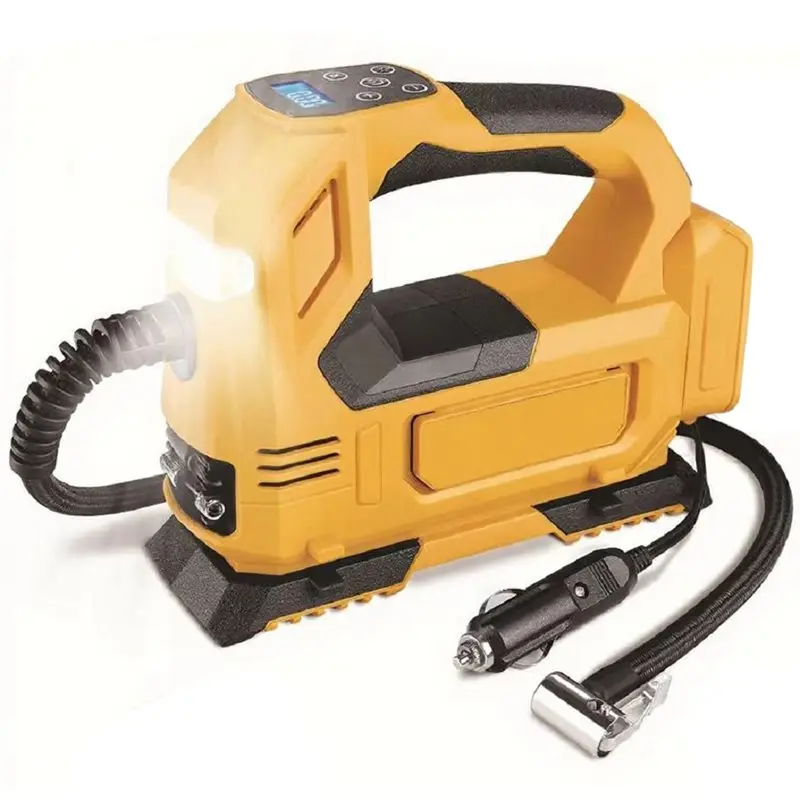 【ELECTRONIC-ACCESSORIES】Inflatable Pump Cordless Electric Air Pump Powered Inflator Car Tire Air Compressor 18V No Battery