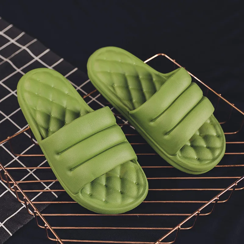 2023 Thick Platform Bathroom Home Slippers Women Fashion Soft Sole EVA Indoor Slides Woman Sandals Summer Non-slip Flip Flops