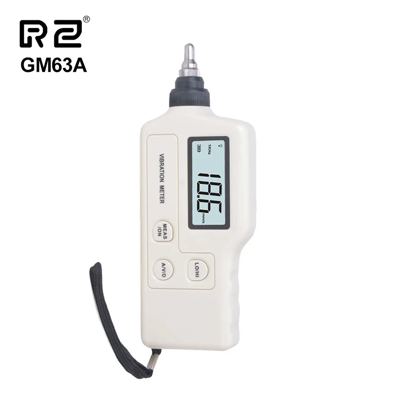 

Vibration Meter Digital Vibration Sensor Meter Tester Vibrometer Analyzer Acceleration GM63A