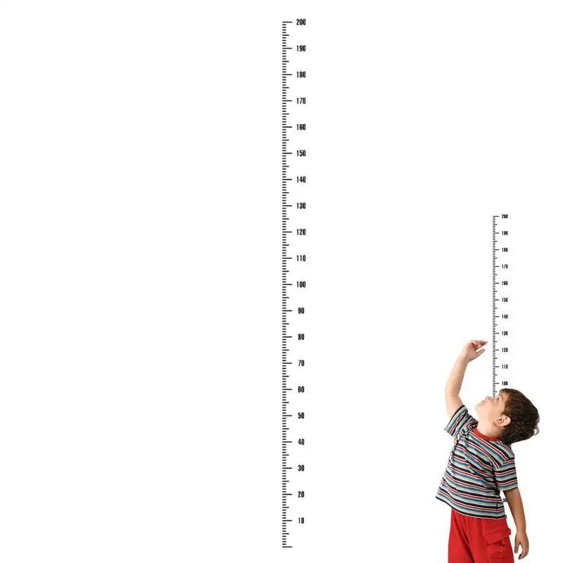 Height Indicator Adhesive Ruler Height Measurement Wall Decal Stickers Kids Height Measurement Wall Decor for Bedroom or Living