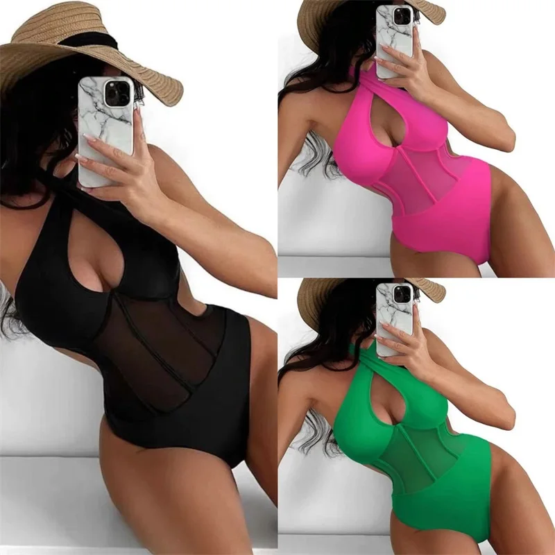 Mulheres Sexy Biquíni Oco Maiô Macacão, Hot Girl Streetwear Robes, Festa na Praia, Saia de Férias, Verão, 1 Pc