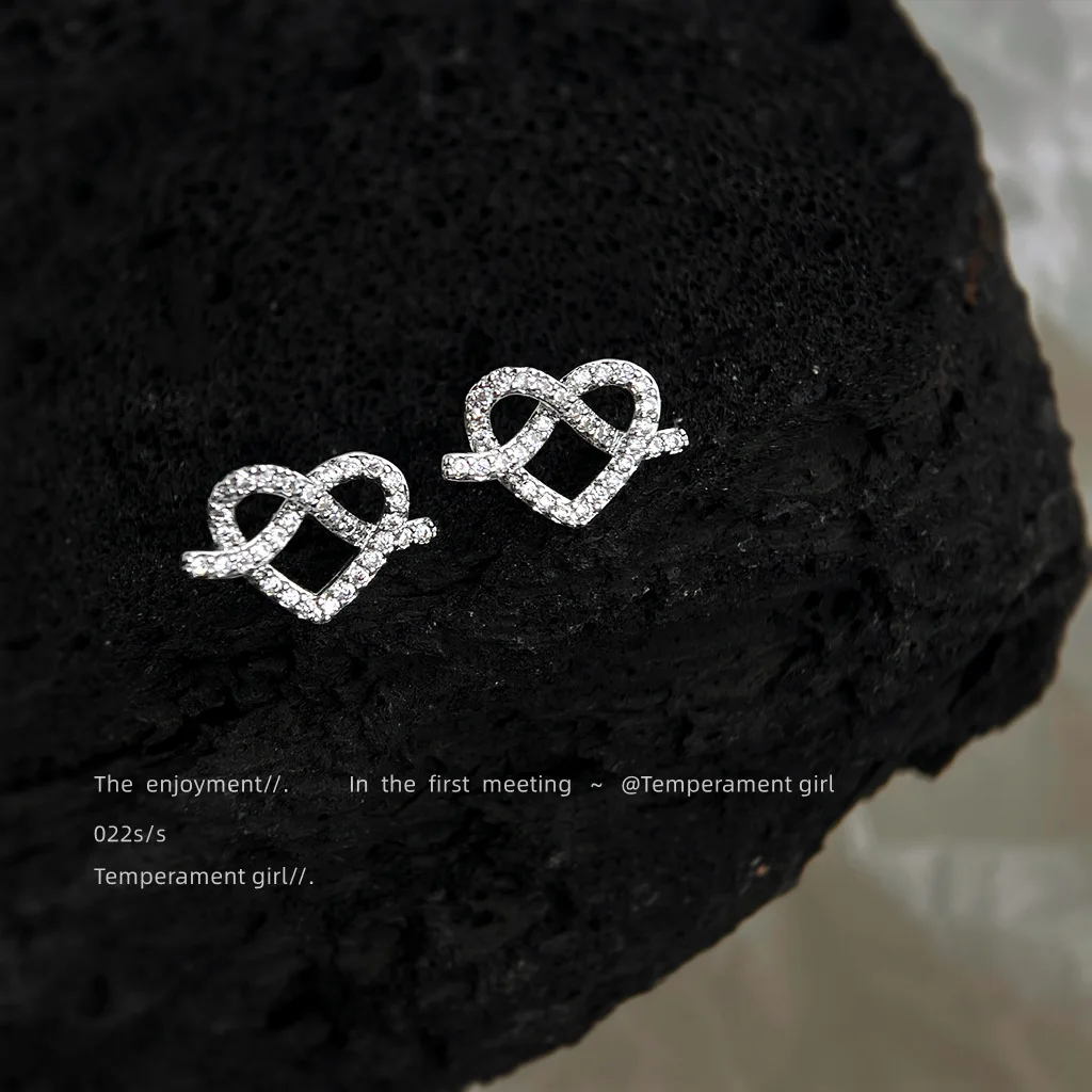 Серьги-сердечки Cciris Micro Pavé с цирконами, позолоченные, гипоаллергенные, минималистичные, оптовая продажа, изящные украшения для женщин