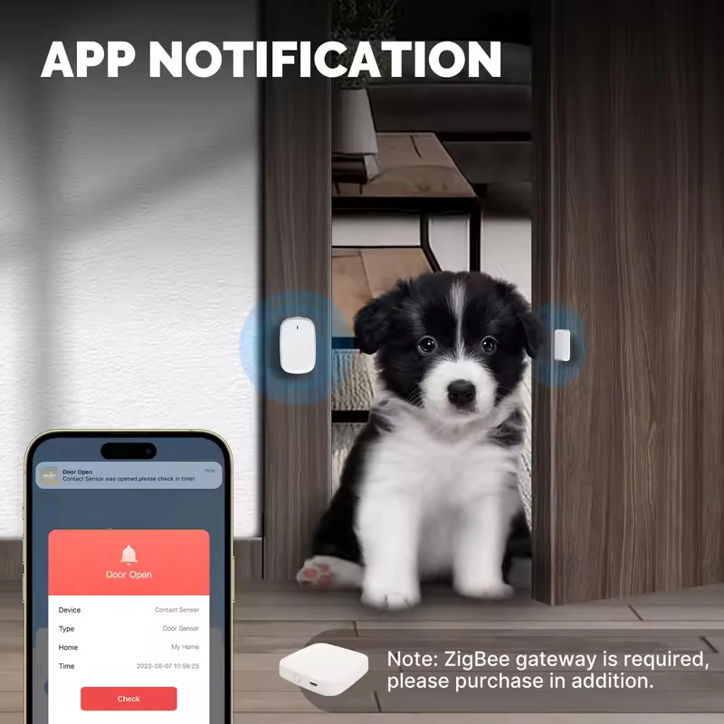 MOES Tuya ZigBee 3.0 الذكية نافذة الباب بوابة الاستشعار كاشف المنزل الذكي نظام إنذار أمان الحياة الذكية Tuya App التحكم عن بعد