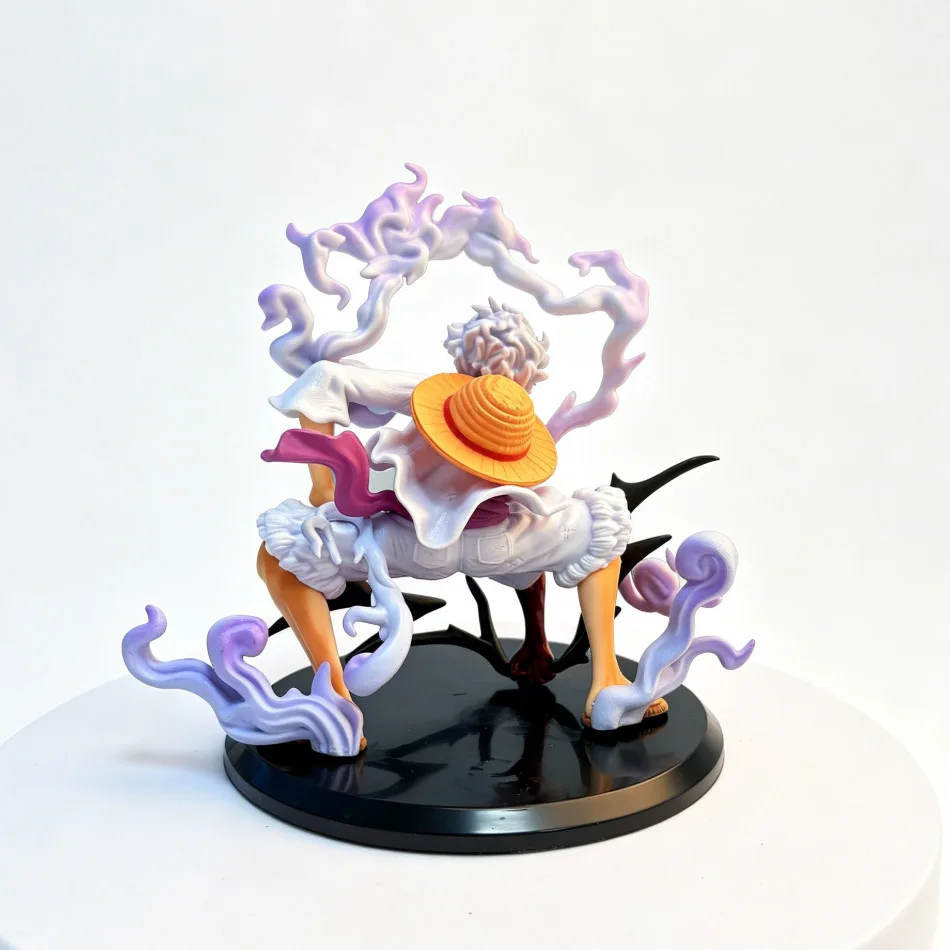 Bandai One Piece Fifth Gear Sonnengott Nika Luffy Hockende Figur, Anime-Peripheriemodell-Ornament, 2D Anime-Sammlerstück im Trend – Detail 9