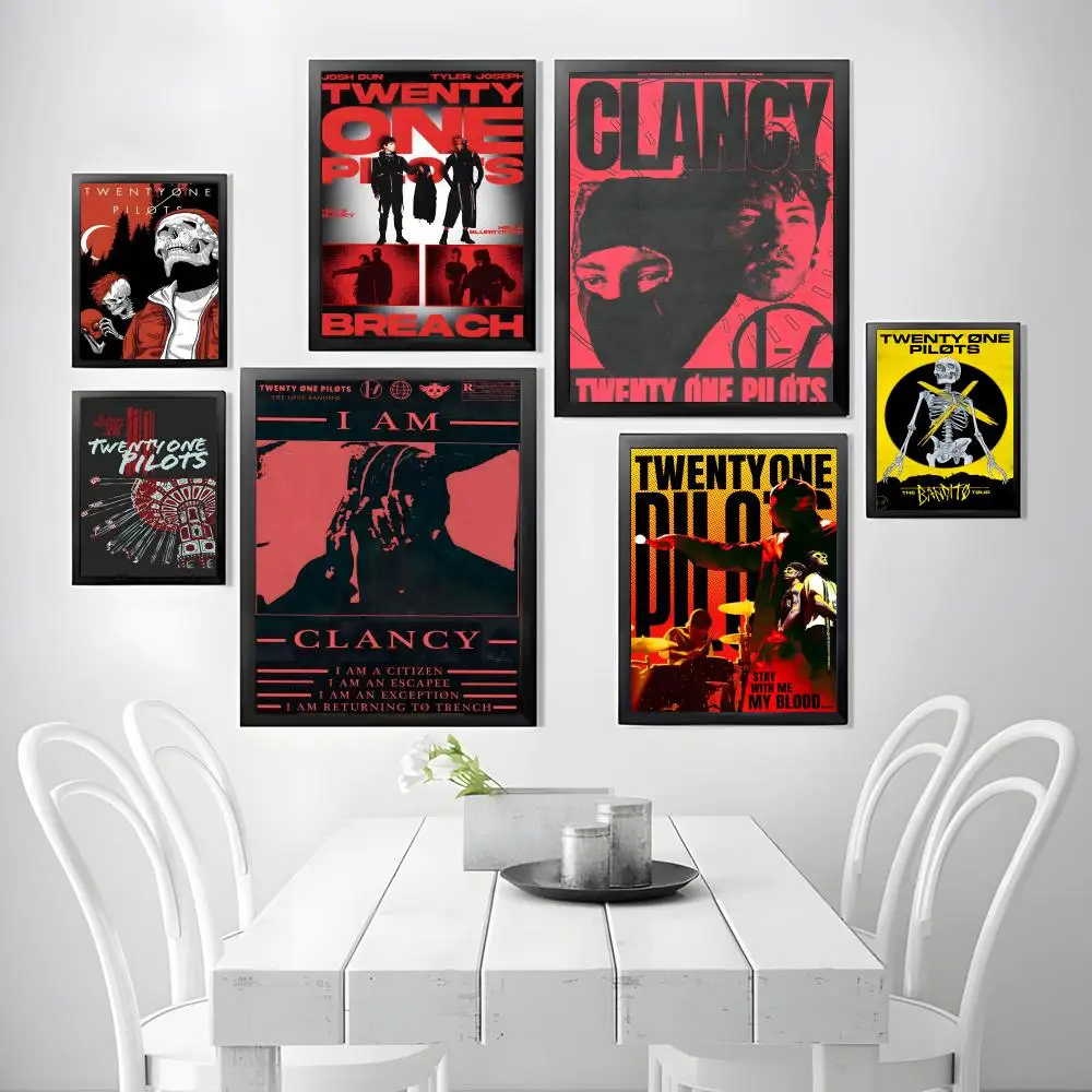 Pop Twenty One Pilots Poster HD art sticky wall waterproof h