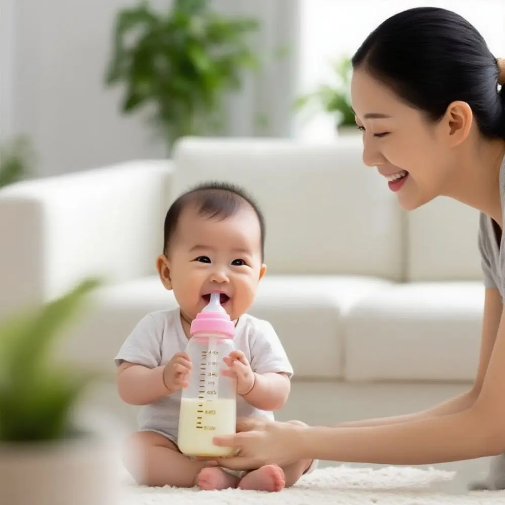 

Silicone Nipple 270ml Baby Bottle Food Grade PP Baby Milk Bottle Newborns Infant Baby Bottle With Handle Feeding Utensils