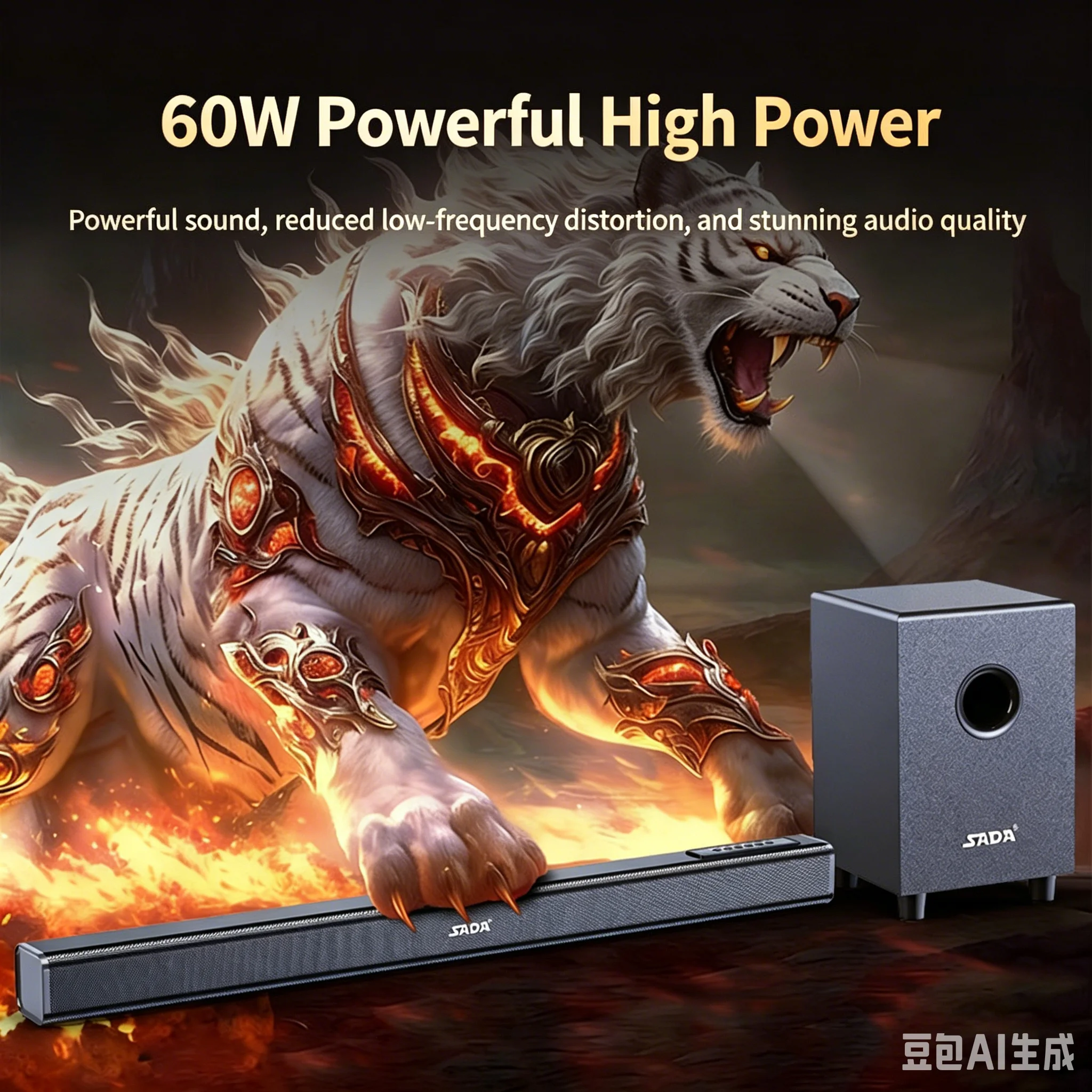ซาวด์บาร์พร้อมซับวูฟเฟอร์, SAD - Home Cinema Gaming บทวิจารณ์และราคา