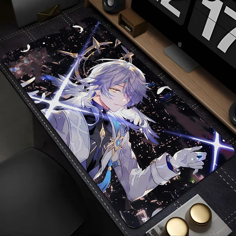 Sunday Honkai Star Rail Mauspad PC XXL Tastatur Teppich Laptop Star Gaming Mousepad Computer Anime Gamer Schrank Schreibtisch Mauspad