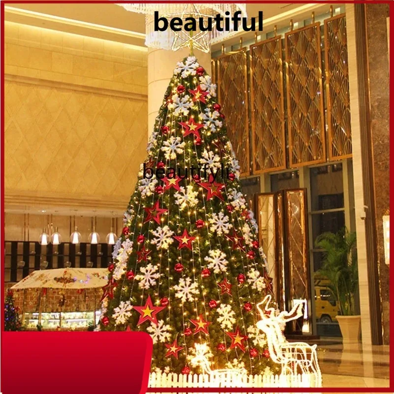 

Shopping mall 4 meters with decorative Christmas tree 5 meters large scene frame Christmas tree outdoor Christmas tree H