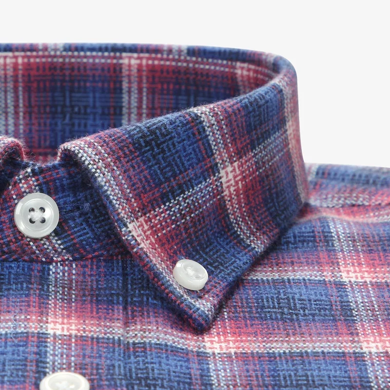 2025 Smart Five Plaid Casual Spring Summer Shirts For Men Long Sleeve Thick Flannel Winter Mens Shirts Clothes Cotton Shirt