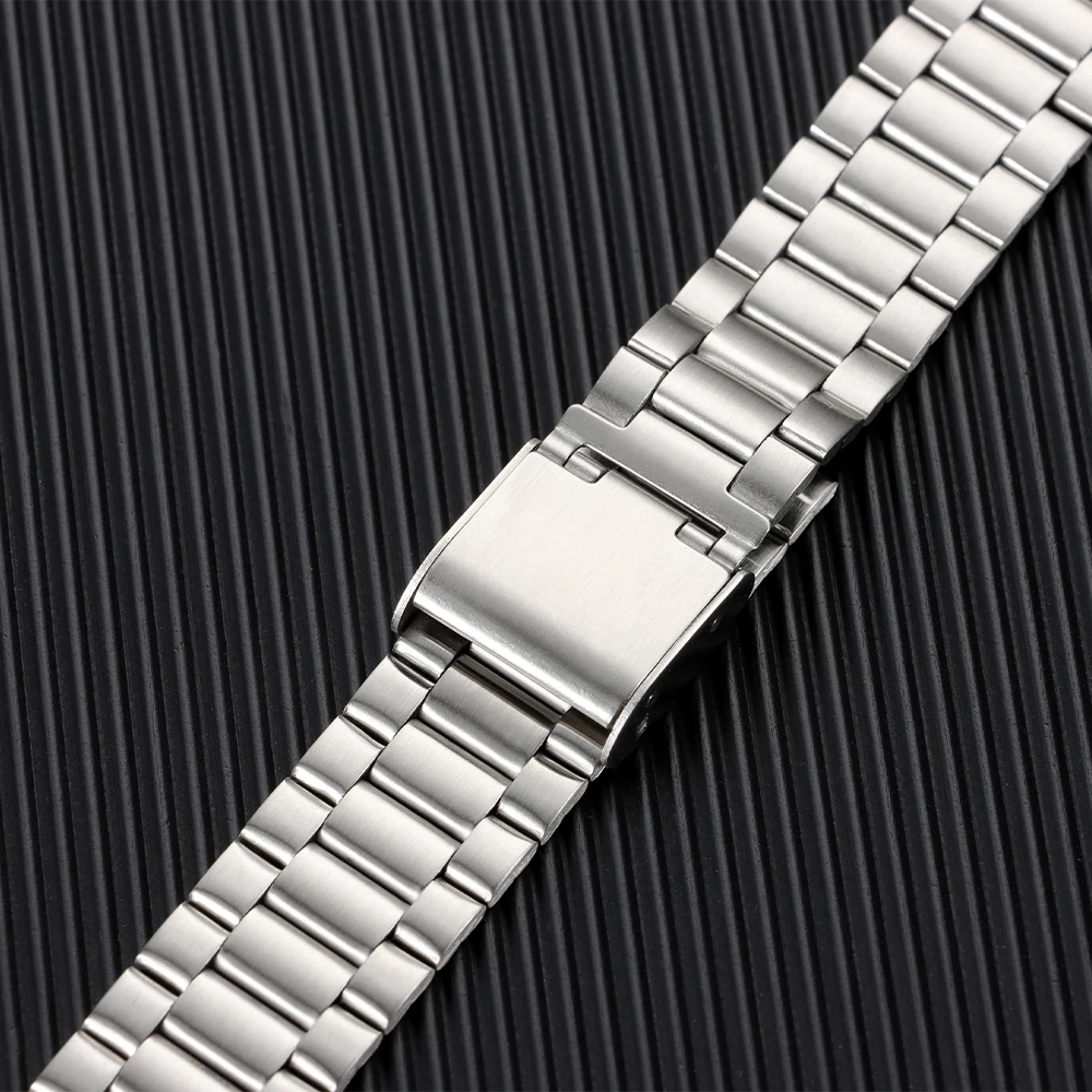 Uhrenarmband für Casio F-91W F105 F108 A158W A168 AE1200 AE1300 Ersatz-Uhrenarmband Metallband 18 mm Edelstahlbänder – Detail 16