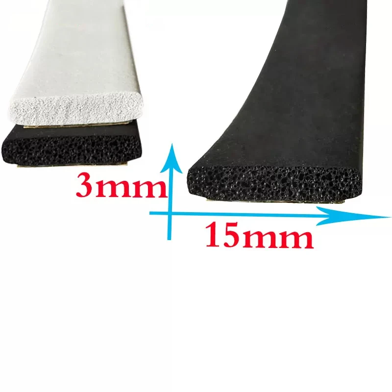 EPDM Foam Seals Strip Door Window Machine Insulation Gasket Black White Grey Brown