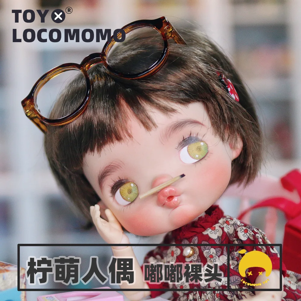 1/4 BJD  Dudu Lemon Rubber Skin Protein Head doll Lemon Cute Doll Dudu Lemon Rubber Makeup Head