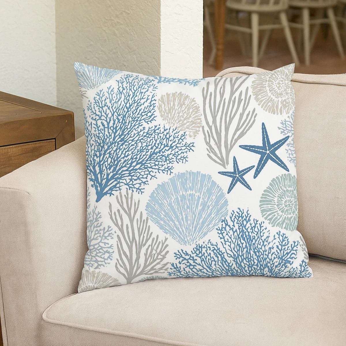 Abstract 3D Cube Pattern Polyester Pillow Cover - Stylish Square Cushion Case for Home Sofa Bedroom Decor, No Insert Included