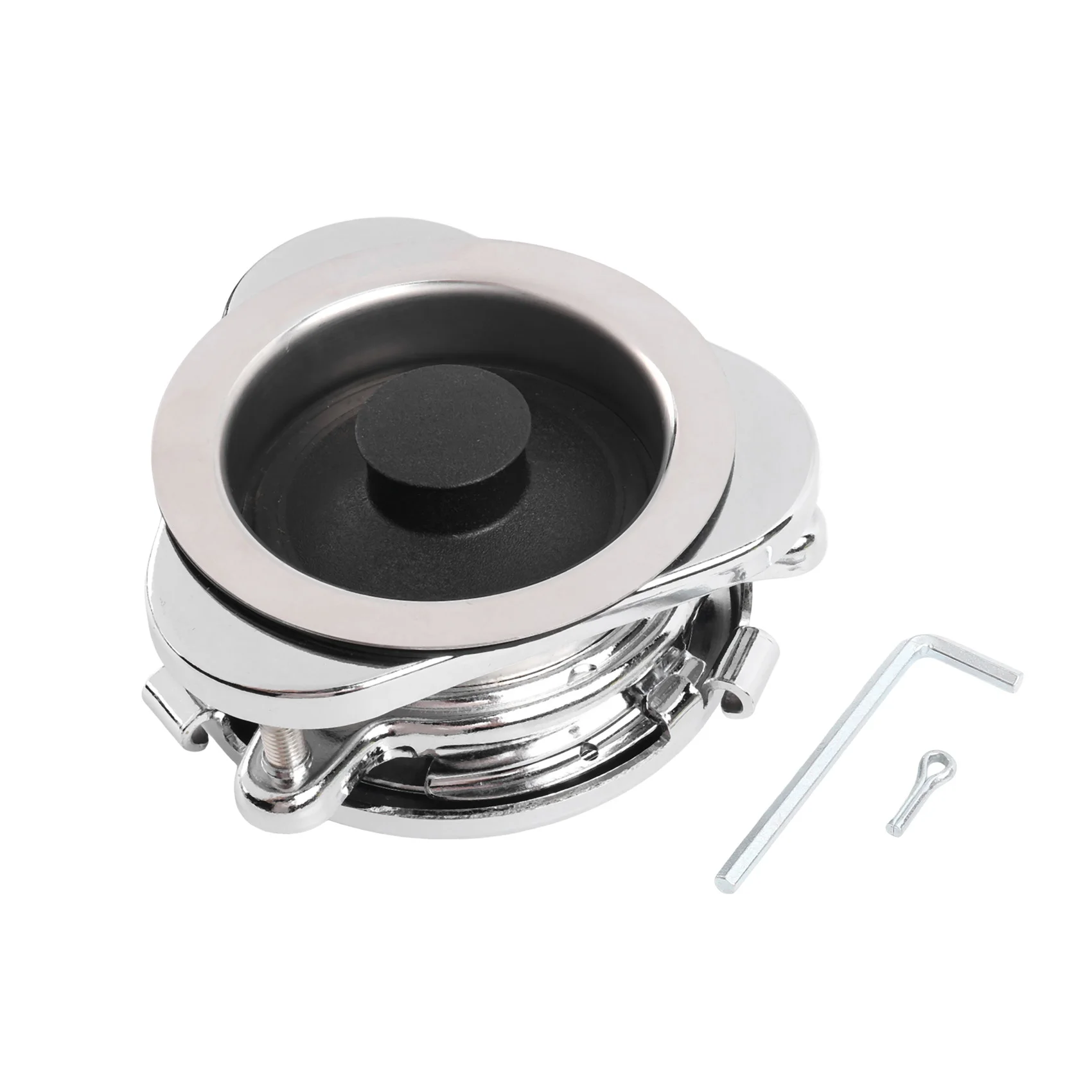 M12K-Kitchen Sink Flange Kit With Stopper For Garbage Disposal 3 Bolt Mount Stainless Steel For Insinkerator Models