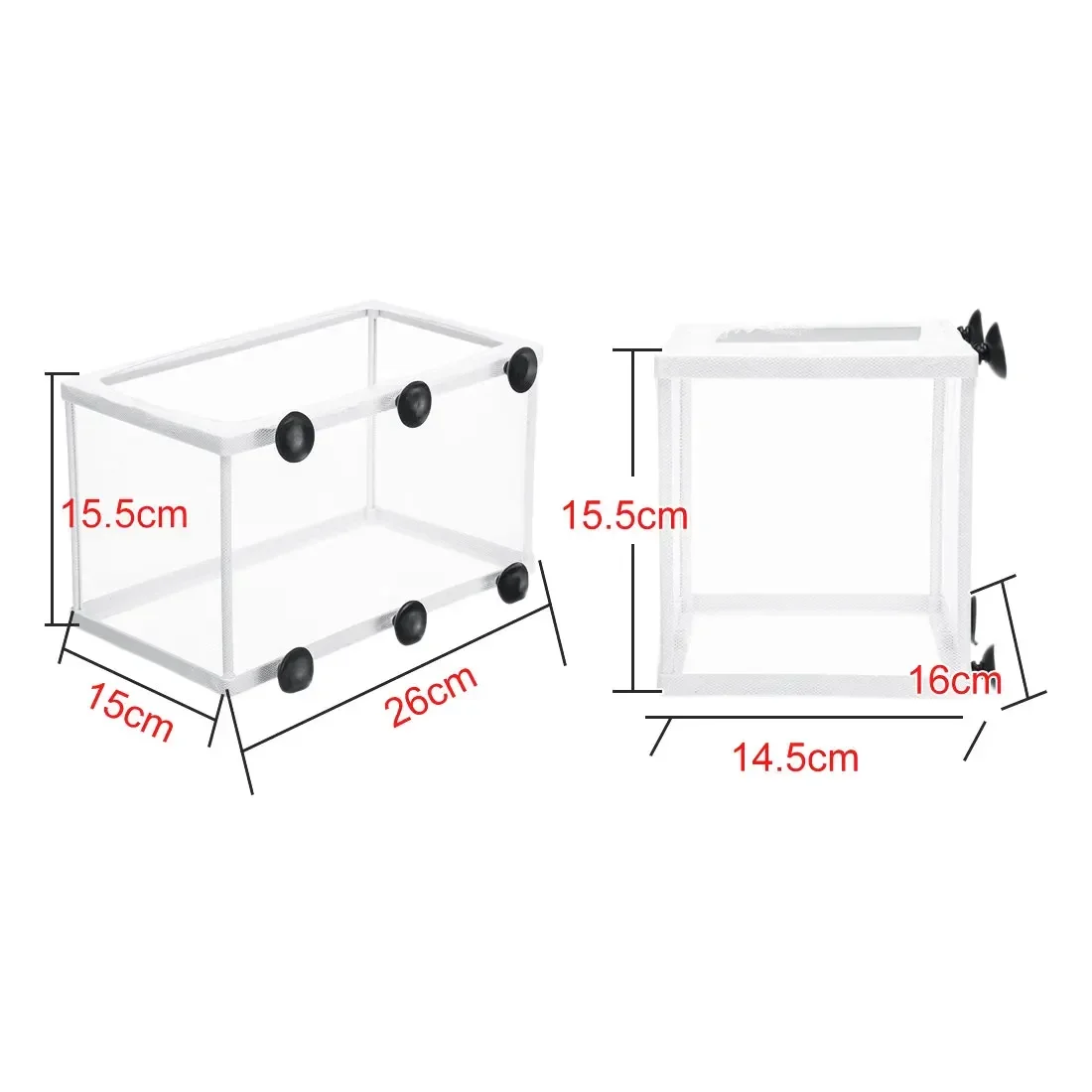 Injured Fish Breeding Incubator Net Hanging Fish Hatchery Isolation Box for Aquarium Accessory Separate isolation Fish Tank M/L