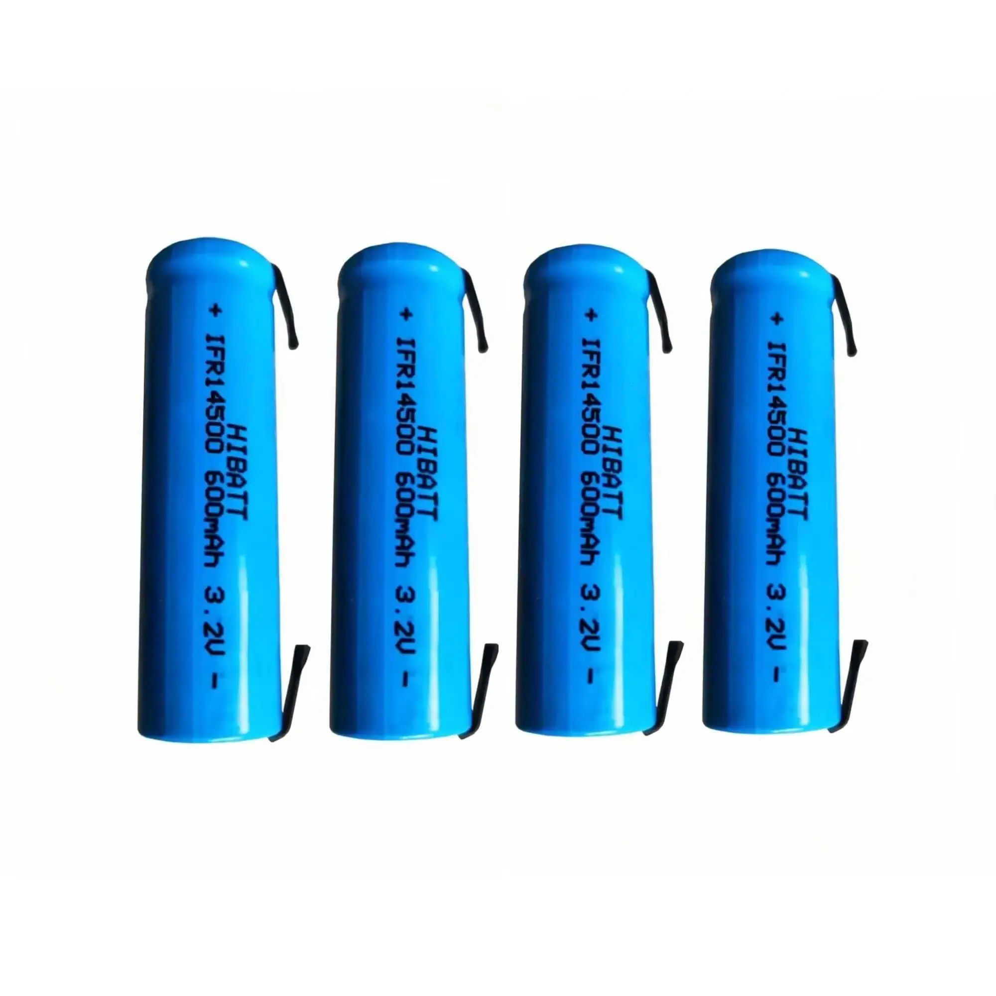 4PCS 14500 LiFePO4 Battery 3.2V 600mAh with Solder Tabs for Shaver Electric Toothbrush Microphone Mouse Face Slimming Device Toy