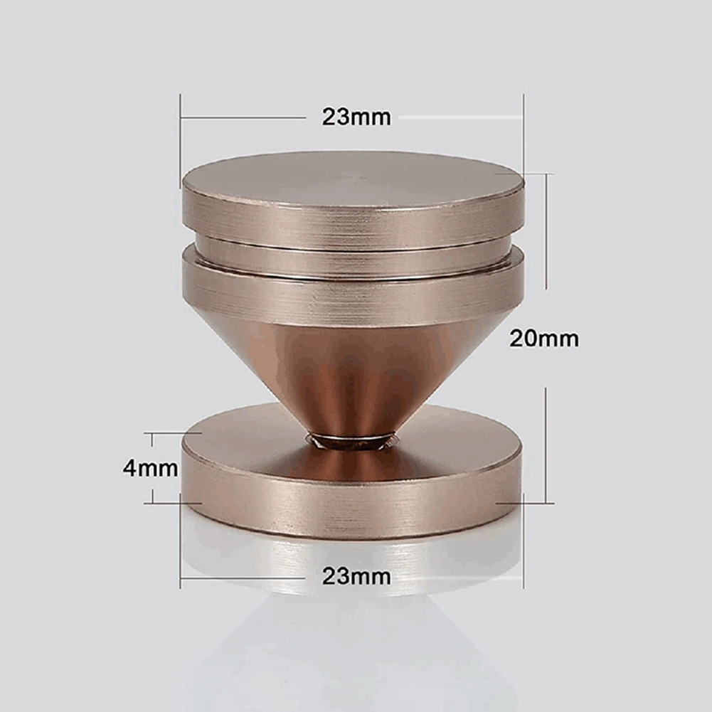 4Set Hifi Audio Foot Spikes Cone Floor Foot Nail Aluminum Alloy Speaker DAC CD Cabinet Power Amplifier Computer(Silver)