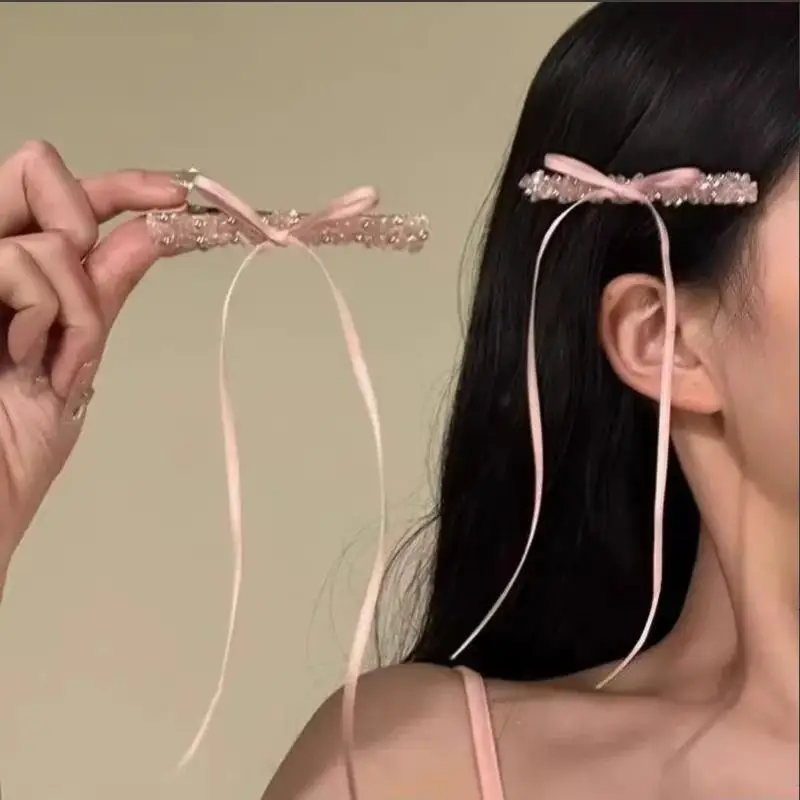 Elegante Haarspange für Ponyfransen, Entenschnabel-Clip, Luxuriöser Haarschmuck für Damen – Detail 10
