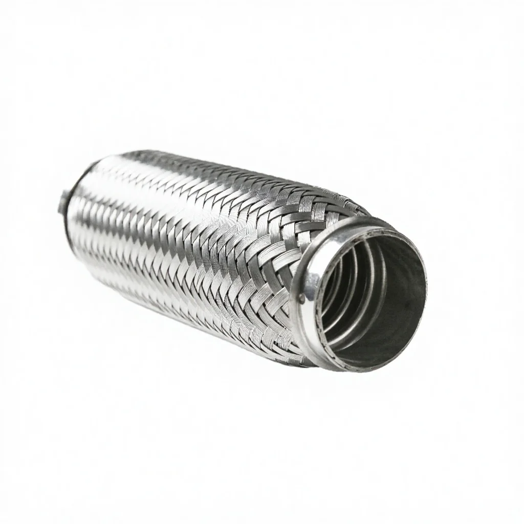 Wholesale Universal Fit 45*100mm Autozone Stainless Steel Double Braid Exhaust Flex Pipe Inner/Outer Braids 1.75