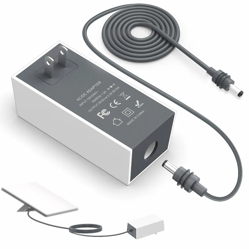 60w電源アダプター交換用電源-防水dc充電器-30v2a充電ヘッド