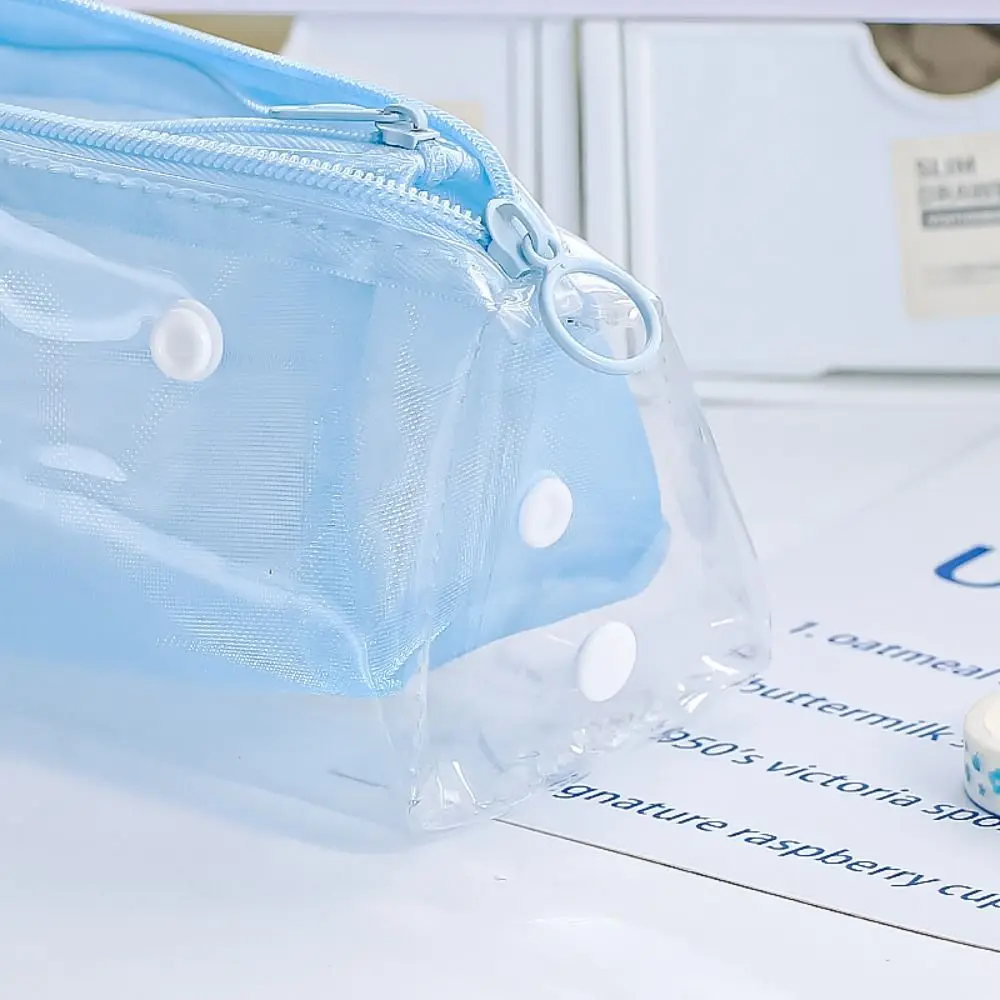 High Quality Double Layer Pen Bag Transparent Large Capacity Pencil Case Detachable Pen Box Back To School Gift