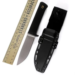 440 Steel Blade Knife, Nylon Handle, Kitchen Knife, EDC, Fixed Knife, Outdoor Fruit Knife Tool, With Sheath