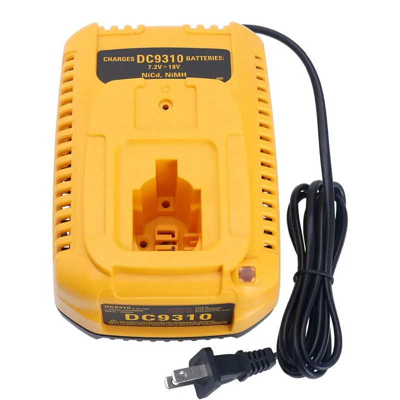 DC9310 Battery Charger for Dewalt 7.2V 9.6V 14.4V 18V NiCad & NiMh Battery for DC9098 DC9096 DC9091 DE9057 DW9072