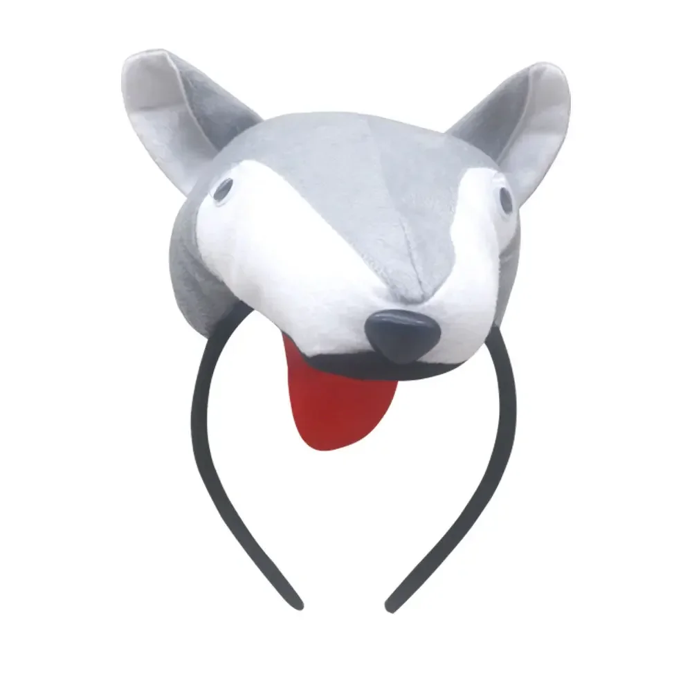 الفتيات الاطفال النساء الذئب زي آذان عقال ذيول القوس تنورة الوحش الحيوانات هالوين تأثيري الدعائم مجموعة أغطية الرأس