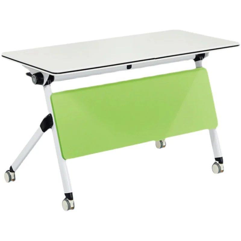

Folding training table and chair combination movable strip table splicing conference table simple double multi-functional studen