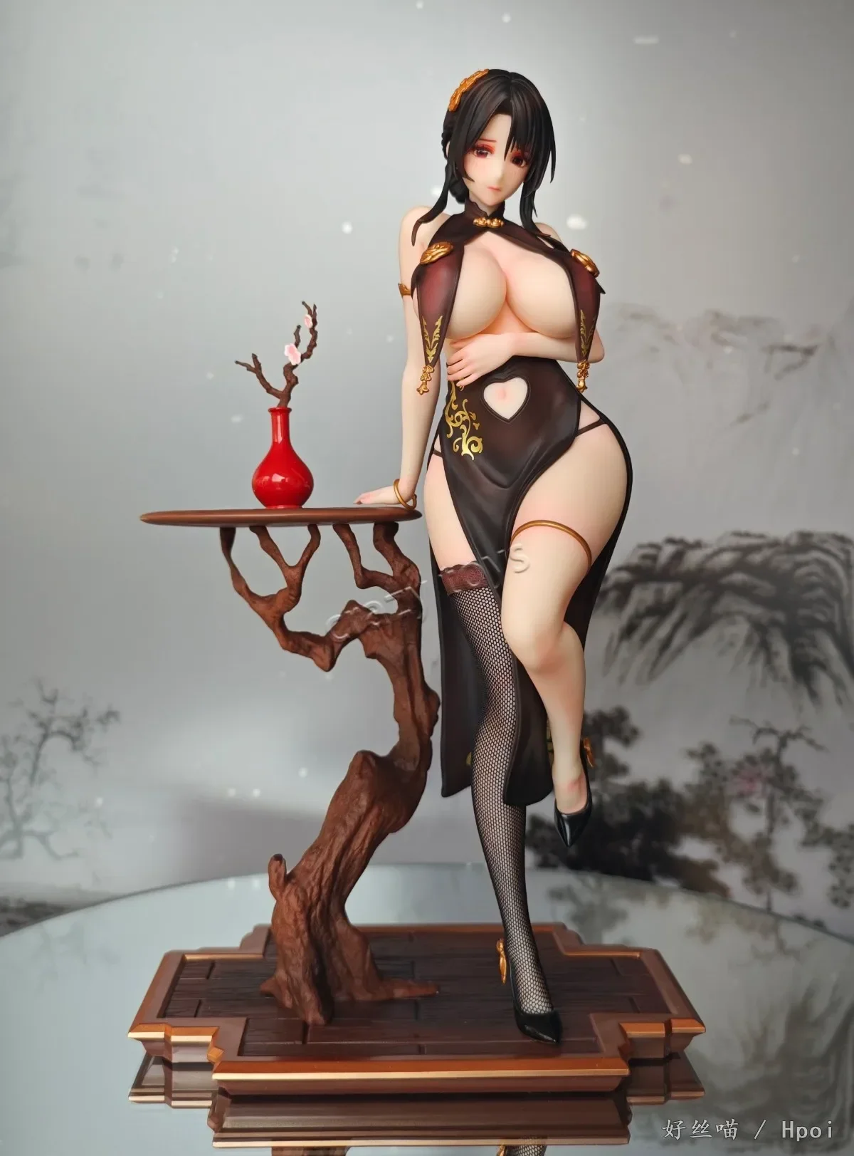 

In Stock BearPanda 28cm Windbreaker 1/6 with Cheongsam Anime Character Beautiful Girl Model Toy Ornaments Collection