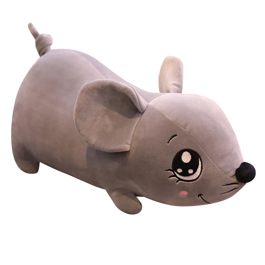 

Милая подушка в форме мультяшной мыши, мягкая, обнимаемая, для снятия стресса, декор для автомобиля, дивана, дома, рождественской вечеринки, подарок на день рождения для детей