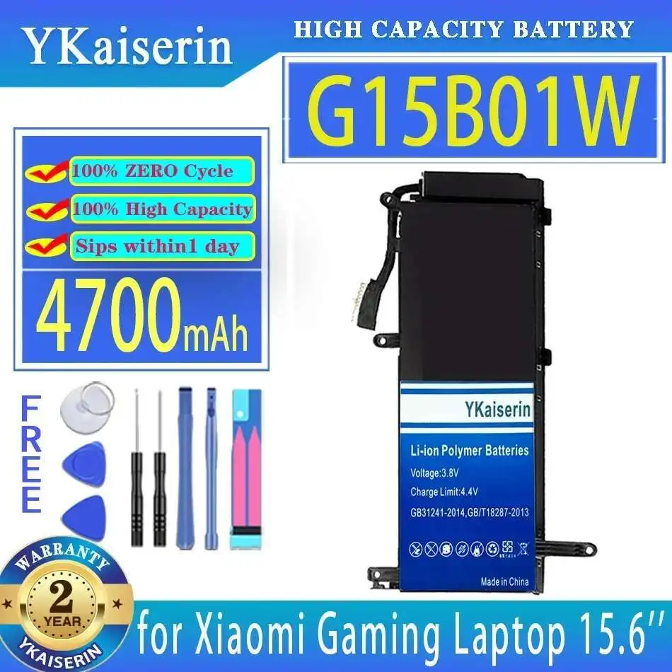 

Laptop Battery G15B01W 4700Mah For Xiaomi Gaming 15.6'' I5 7300HQ GTX1050 GTX1060 1050Ti 1060 171502-A1