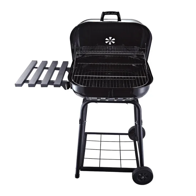 22 inch Burger Grill with Side Plate Large Round U Tube with Iron Plate Plate