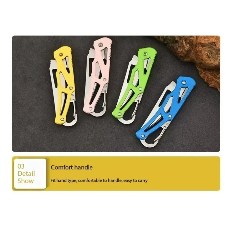 Mini folding portable keyknives, outdoor knives, portable fruit knives, camping tools