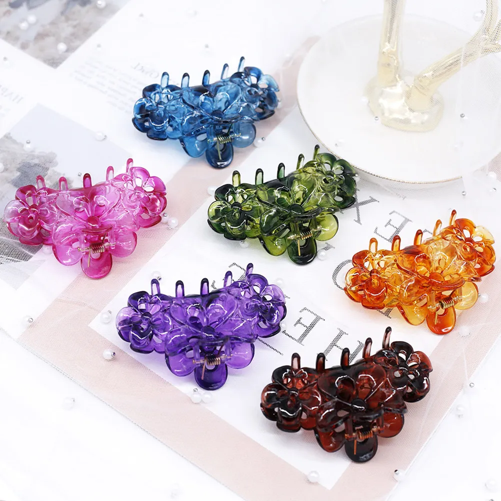 

12Pcs Shower Hair Clips Chunky Jaw Claws Large Plastic Octopus Style Colorful Hair Accessories for Women