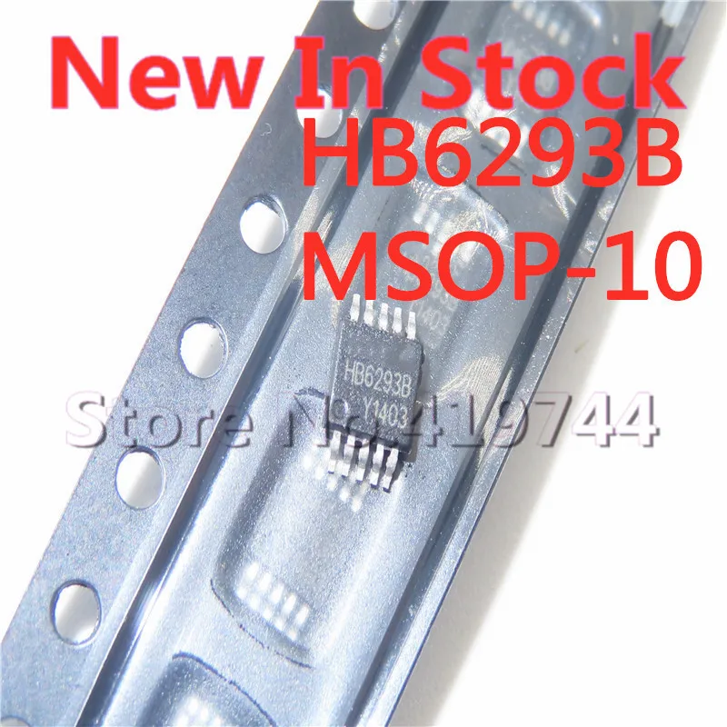 5PCS/LOT HB6293B HB6293 MSOP-10 SMD dual-cell switching lithium battery charging IC NEW In Stock