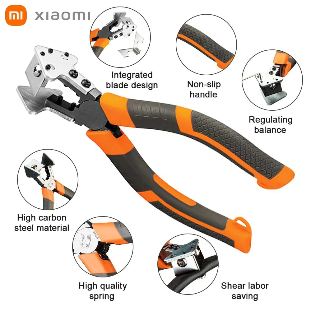 

xiaomi 6" 8" 90 Degree Scissors Cutting Pliers V Mouth Scissors Door And Window Rubber Sealing Strip Shear Tool High Quality