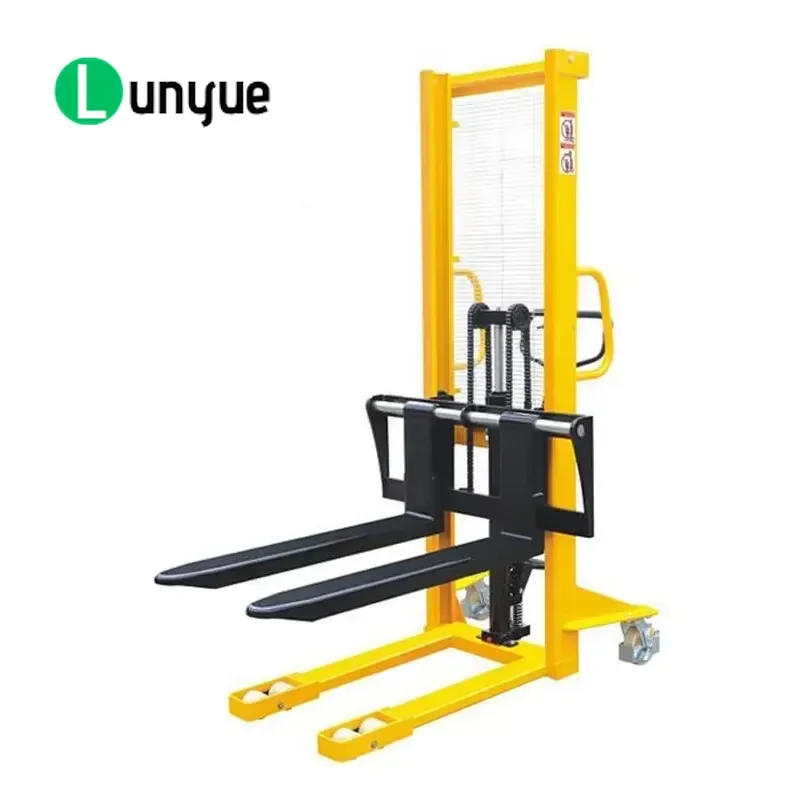 3T Hydraulic Manual Stacker Forklift 1.6M 2.5M Lift Height Heavy Duty Warehouse Pallet Lifting Tool Durable Steel