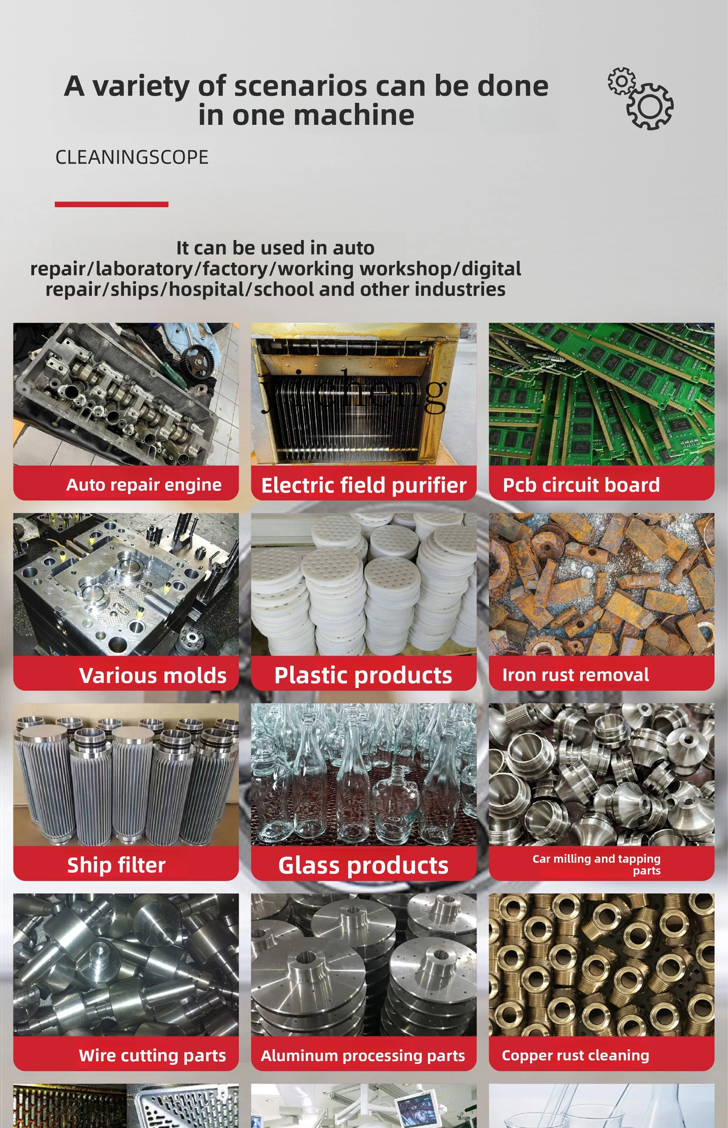 ZZ cleaning machine industrial grade automobile engine cleaner auto repair large ultrasonic cleaning machine equipment