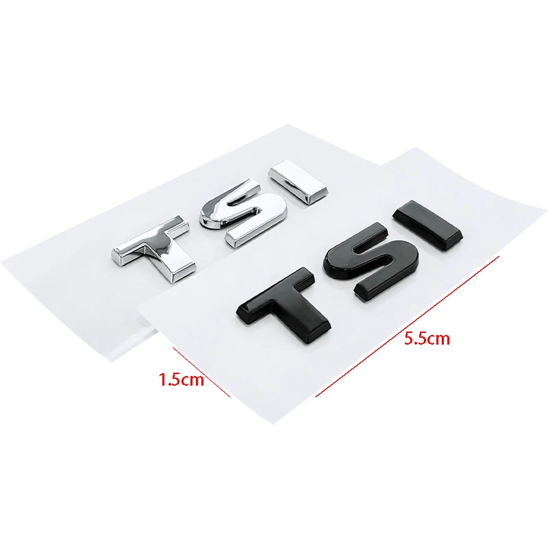 ABS guardabarros de coche emblema lateral insignia de maletero pegatina para Volkswagen VW TSI Golf Passat Jetta Touareg Scirocco Beetle Vento Sagitar