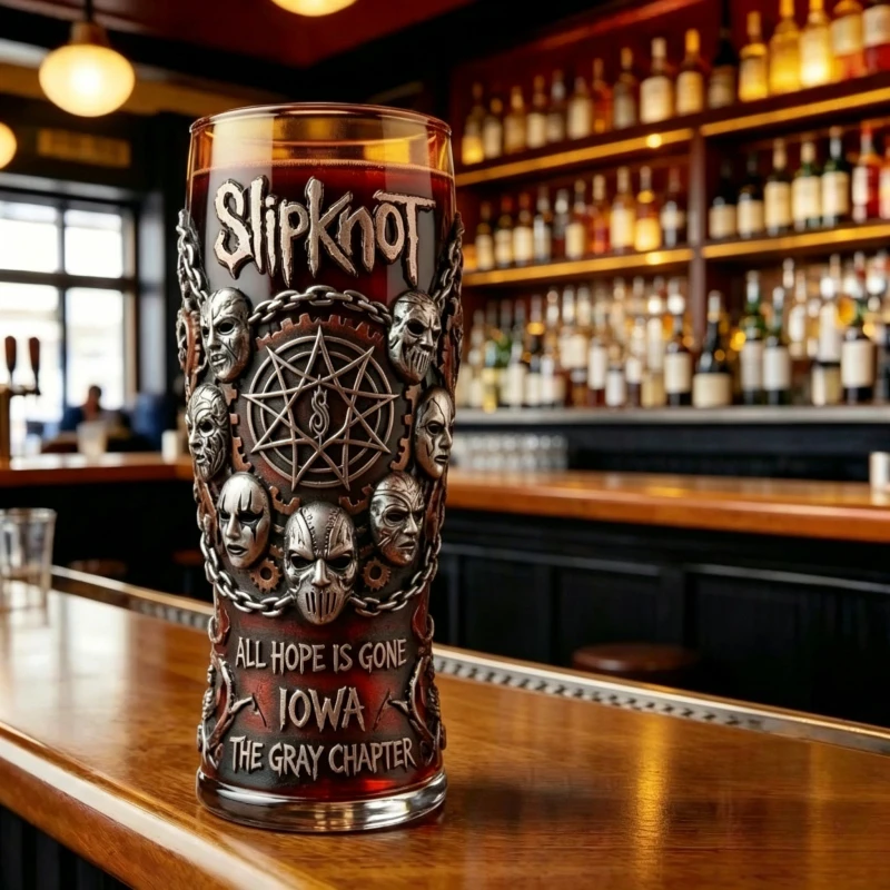 スリップノットバンドテーマのエンボス加工ビールジョッキ、ヘビ - Heavy Equipment Glass のレビューと価格