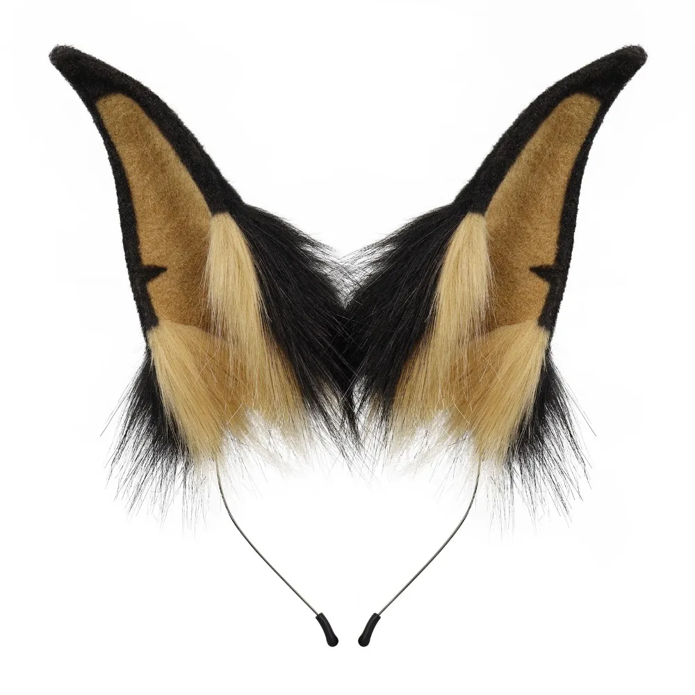 

Милая плюшевая повязка на голову с ушками зверя, выставка комиксов, косплей, вечерние аксессуары для выступлений, повязка на голову с собачьими ушками, аксессуары для волос