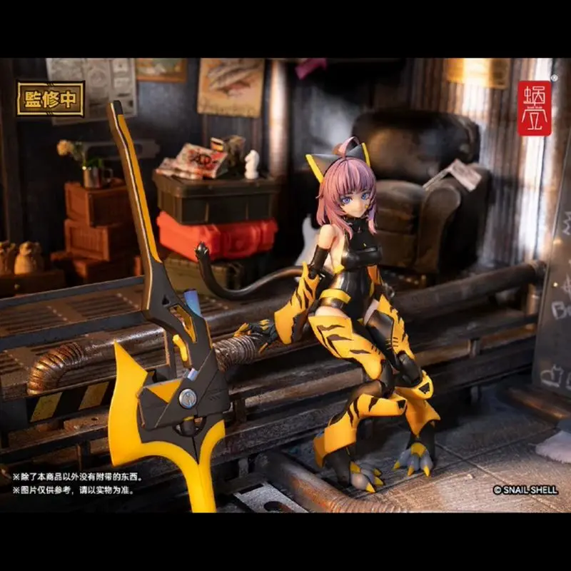 Authentic Snail Shell National Creation Snowdrop Project Mecha Musume Tiger-05 Pu Hu (Tiger Girl) Articulated Action Figure