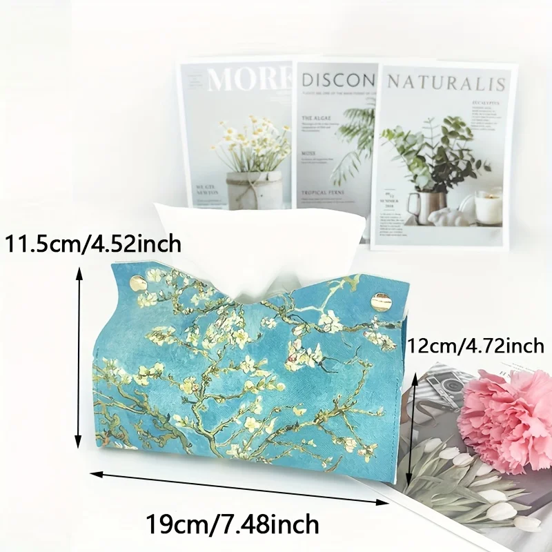 1pc Van Gogh Starry Sky Paper Tissue Storage Box Paper Special