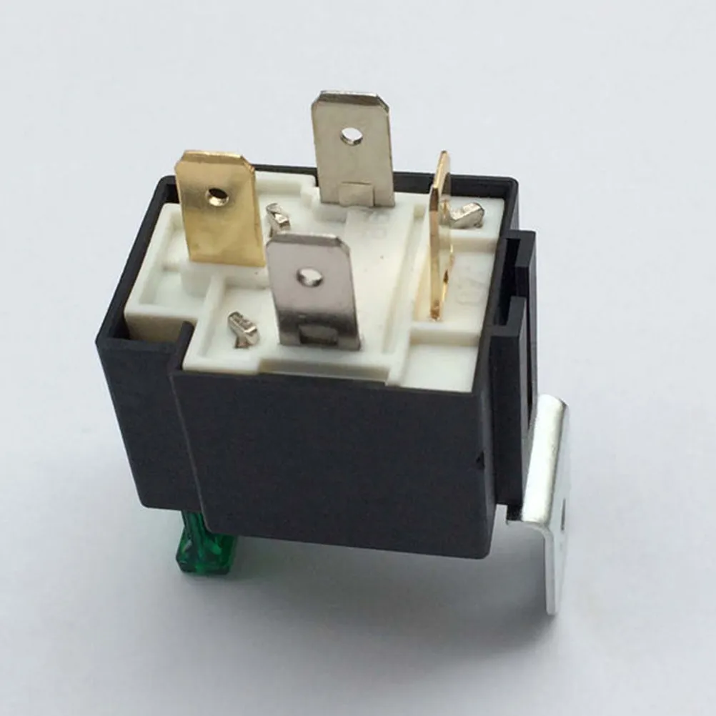 30A 12Vdc Starting Relay Auto Power Automotive Relay Black Plastic Car Contactor Fuse Wire Battery Discharge Protection Water