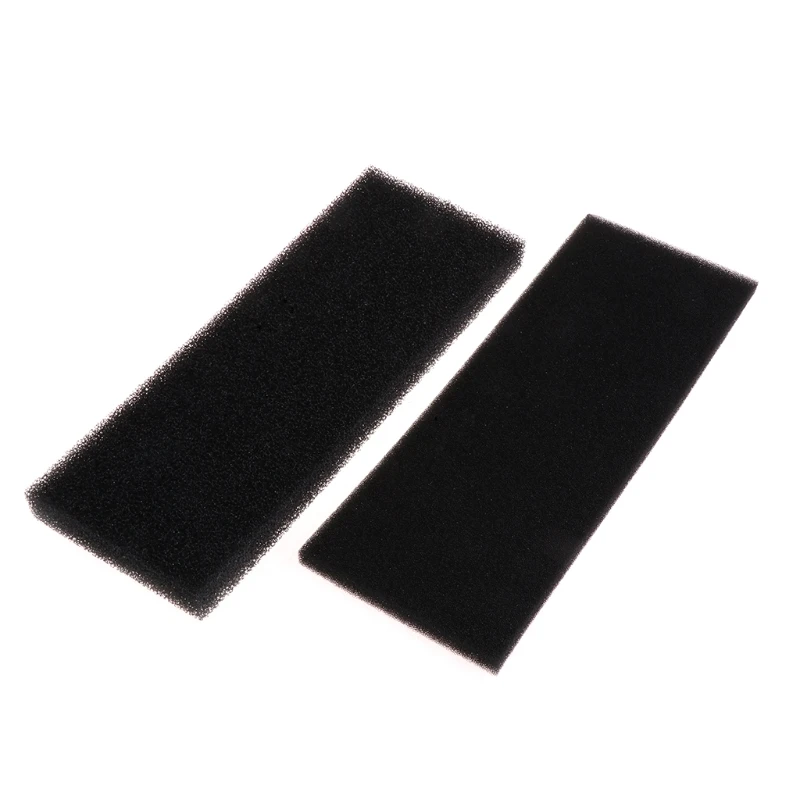 F92B Mídia substituição aquário 2 pacote cortado para ajustar a esponja bioquímica azul e branco peixe espuma para