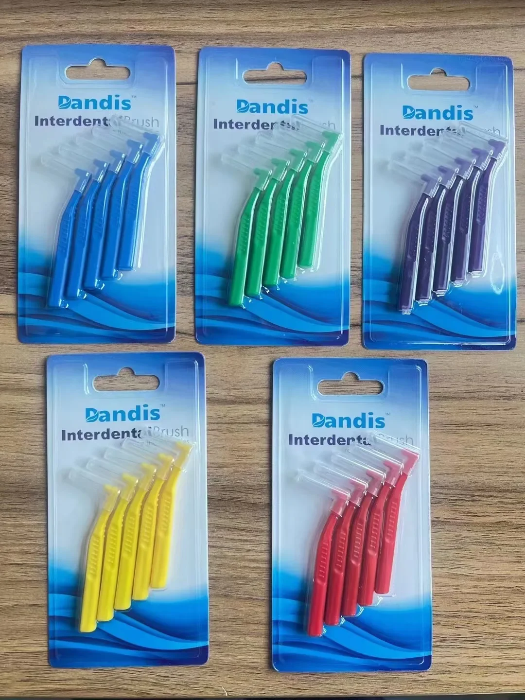 5 قطعة/المجموعة/مجموعة من فرش الأسنان لتقويم الأسنان للبالغين على شكل حرف L وفرشاة الأسنان المعتمدة #4