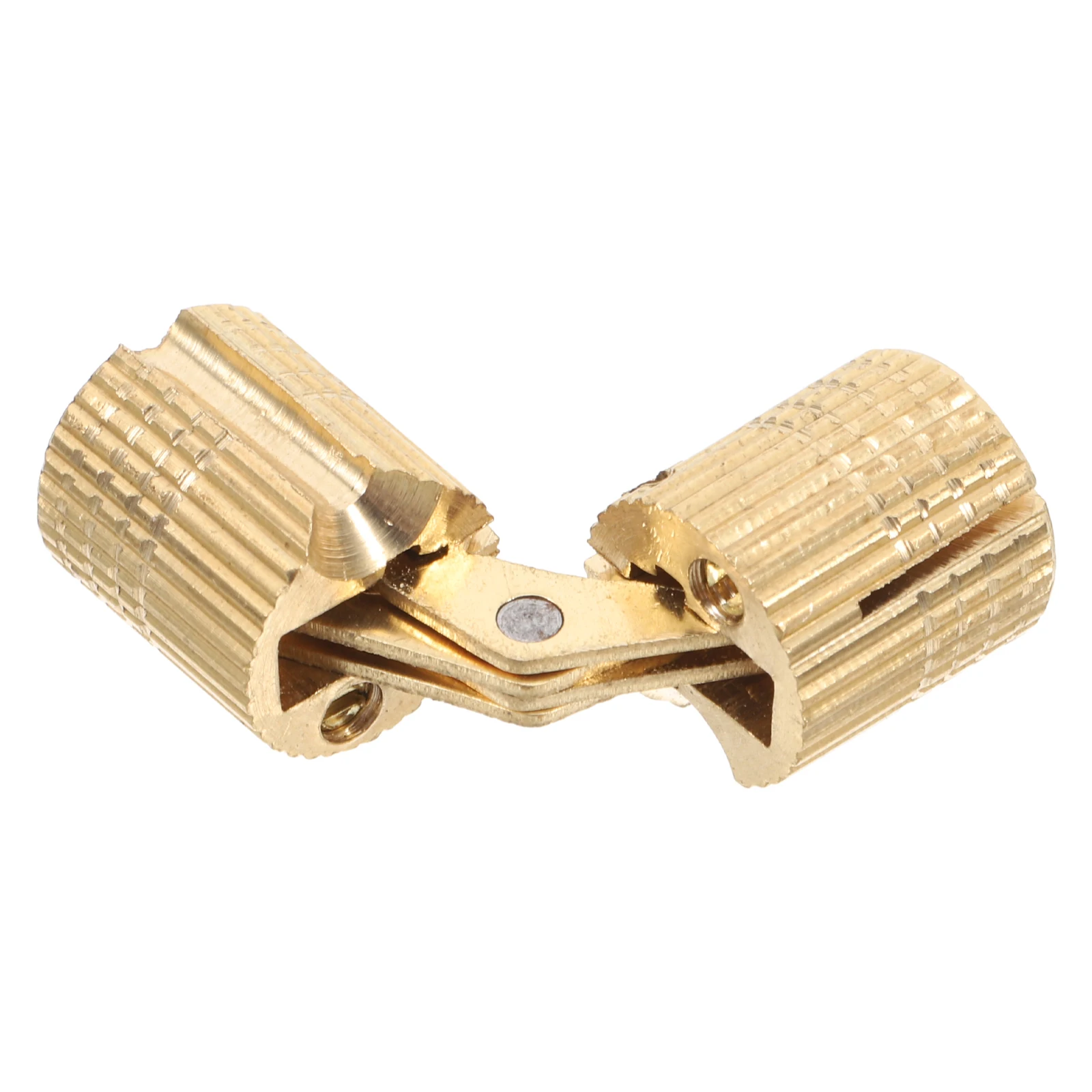 

Hidden Hinge Furniture Hinges Cabinet Hardware Copper Flap Fold Brass Barrel Golden Garage Door Invisible