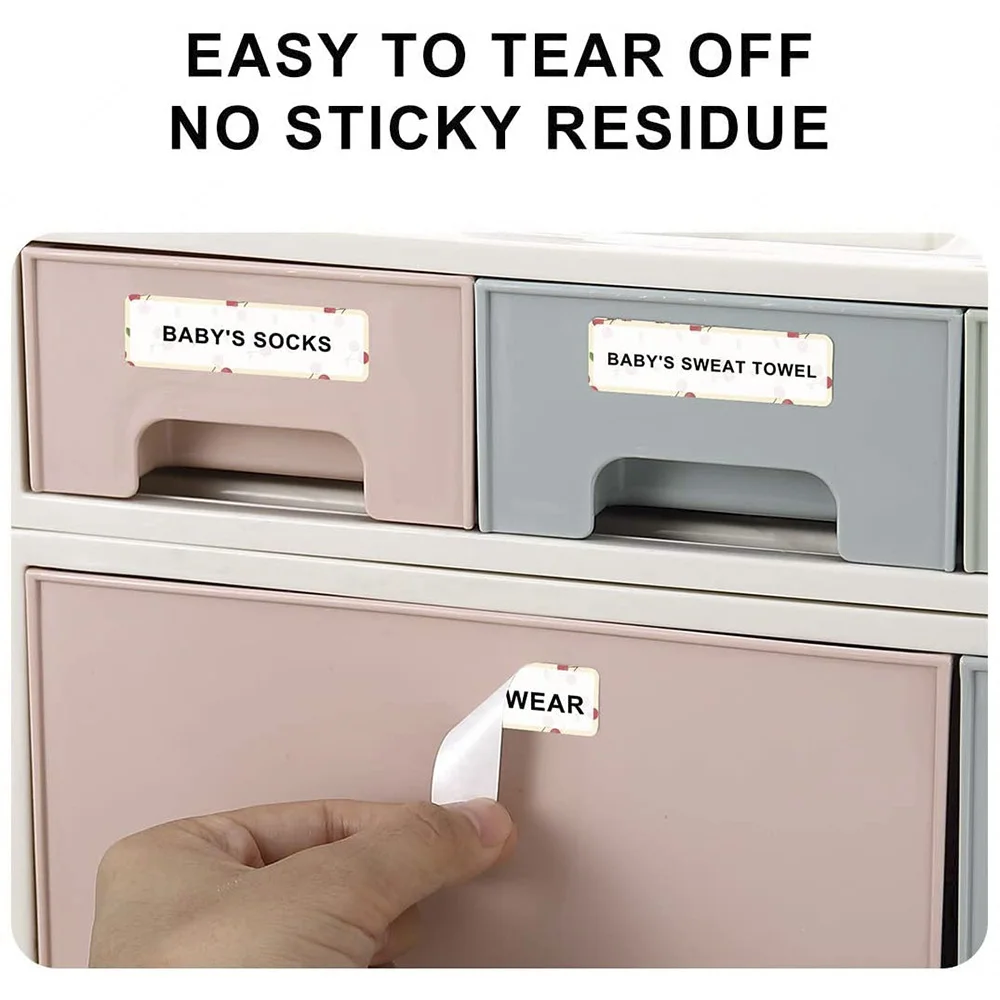 2 Rolls thermosensitive Continuous label paper,Colored,ransparent,For P12/D30/D30S/D32/D35/Q30 label Maker printer 15mmx4.2m